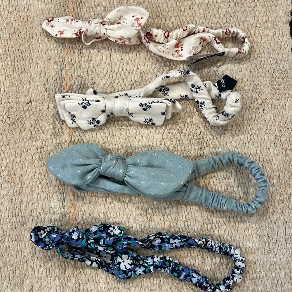 collection of baby gap head wrap head bands